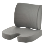SuperOrtho Set Durable Lumbar and Seat Cushion Memory Foam Grey / Σετ Ανατομικά Μαξιλάρια μέσης και καθίσματος